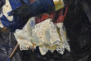 Close-up of brushwork