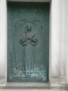 Relief sculpture of angel