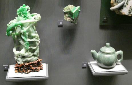 Carved jade samples