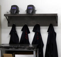 Welding masks and aprons