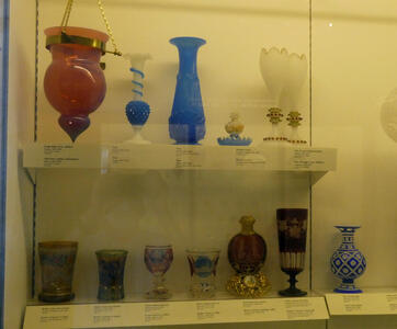 assorted glassware