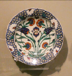 floral plate