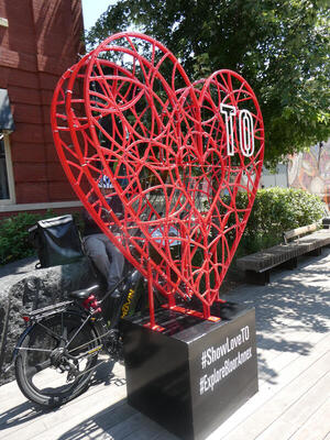 wire frame sculpture of heart