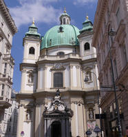 Church with green dome